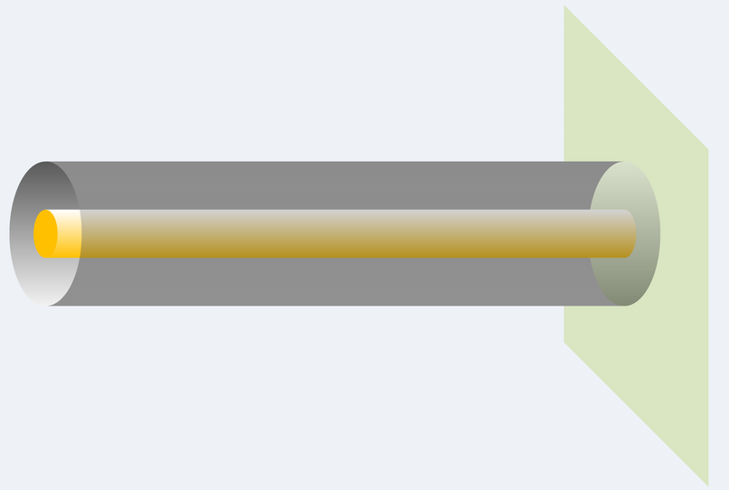 Coaxial Cable Terminated with Space Cloth