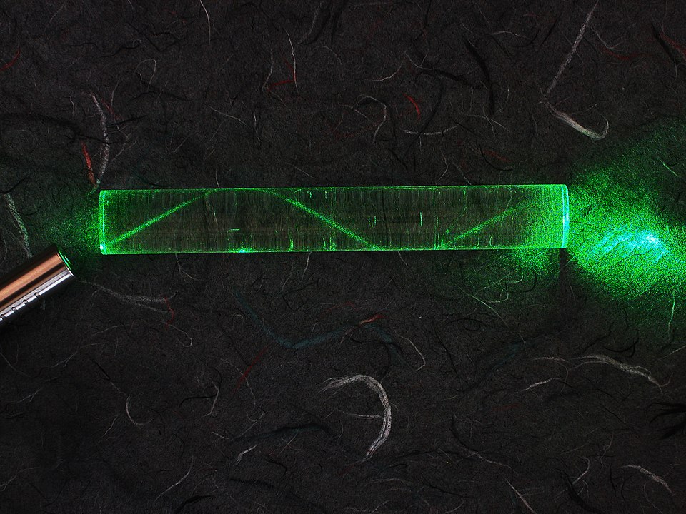 Laser in fibre